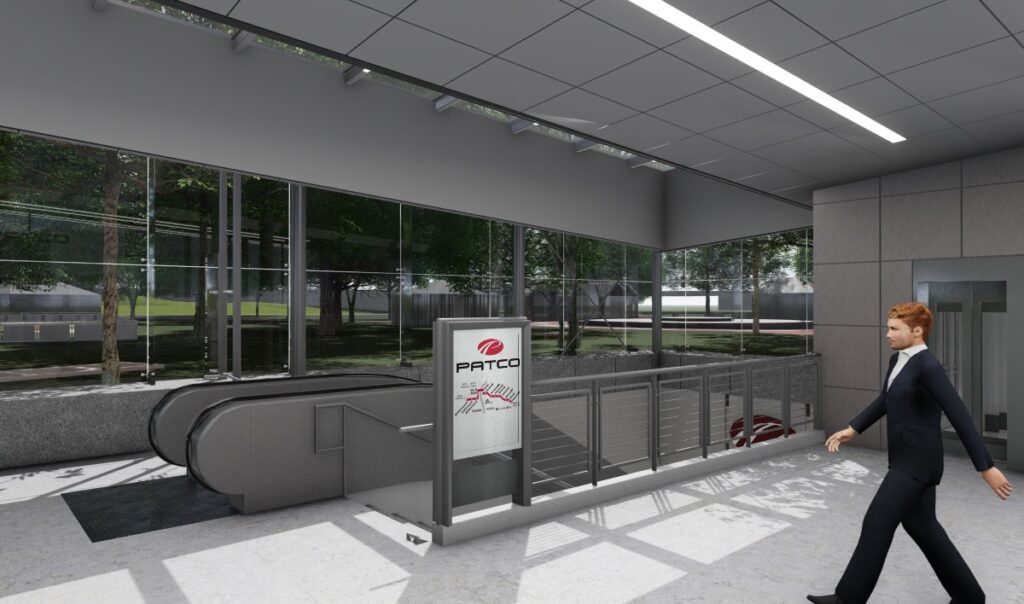 Rendering of the future Headhouse station