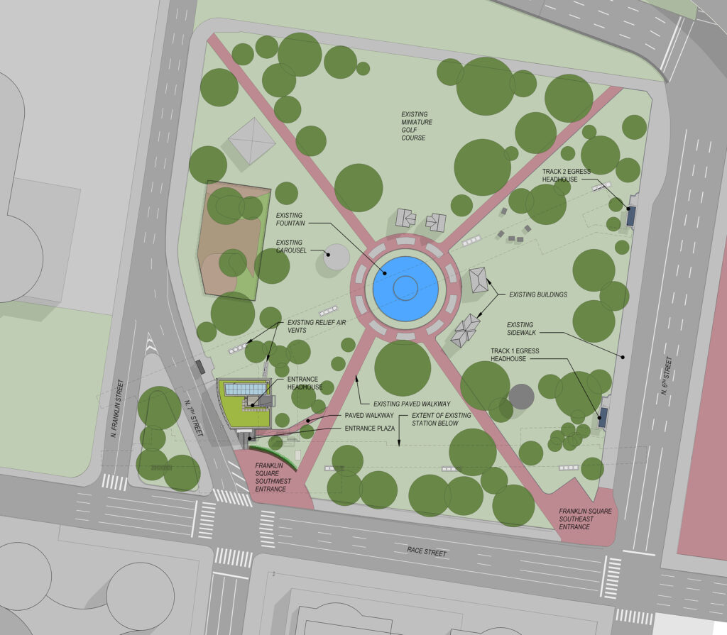 Franklin Square Site Plan
