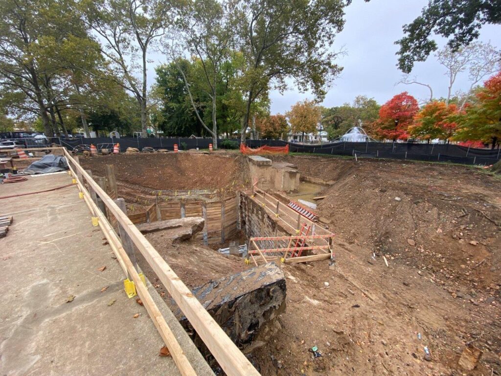 Excavation of the Entrance Headhouse Area is almost complete.