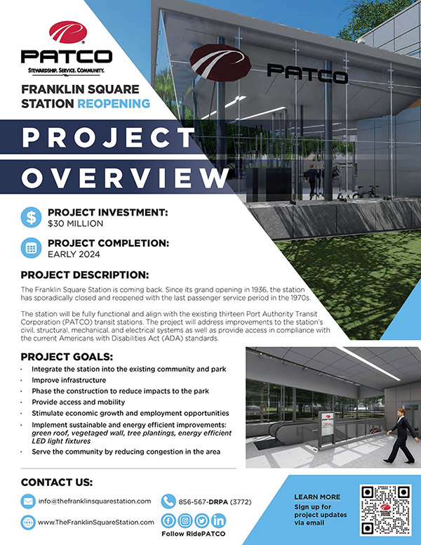 PATCO Franklin Square Station-Project Overview-English